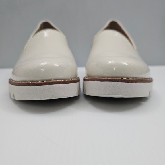Vionic Willa Loafer Womens 9 Cream Patent Leather Wedge Slip On Arch Support - Picture 6 of 13